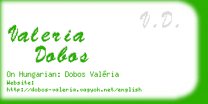 valeria dobos business card
