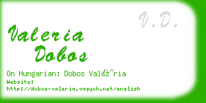 valeria dobos business card